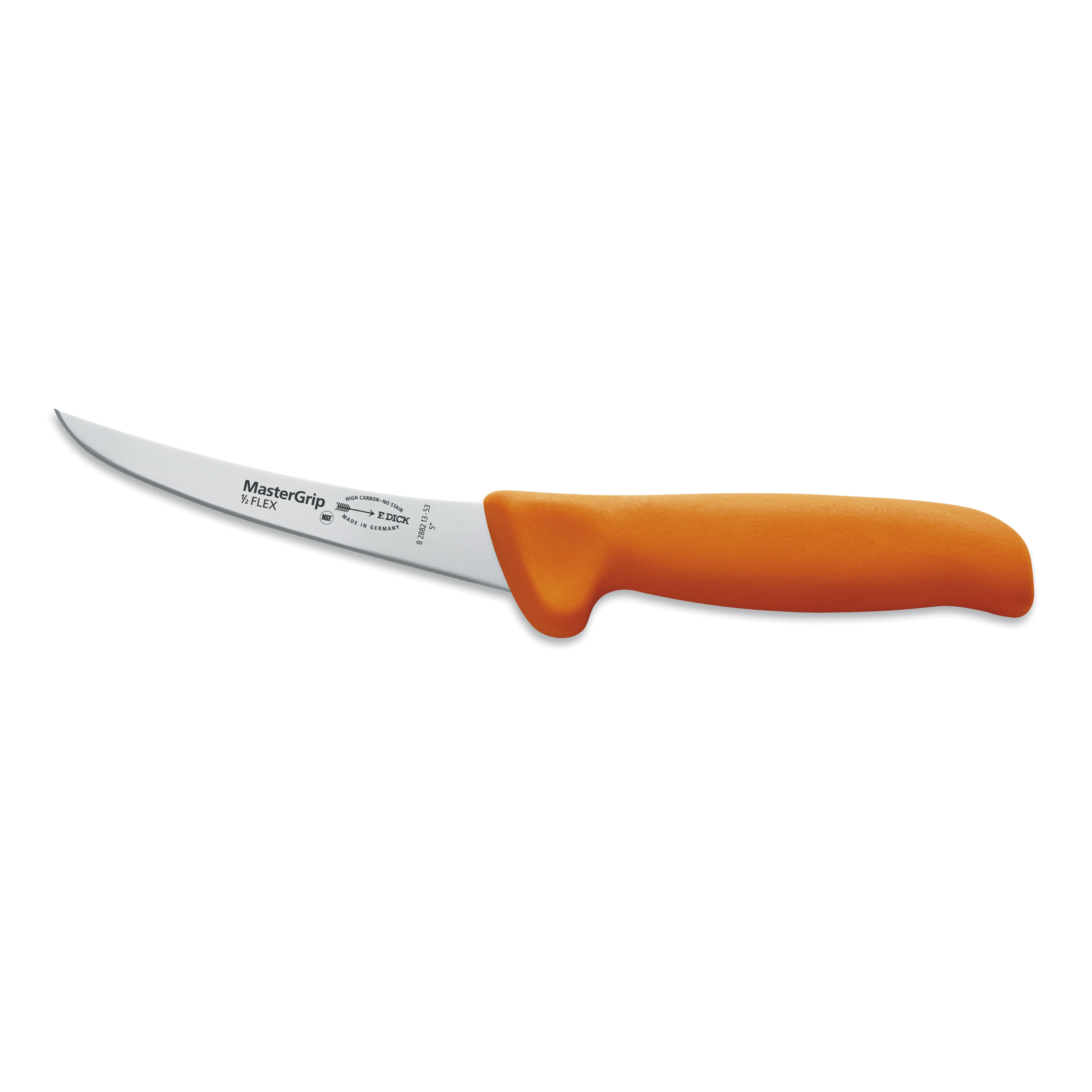 F.Dick MasterGrip orange, Ausbeinmesser, geschweifte Klinge, semi-flexibel, 13 cm, 8288213