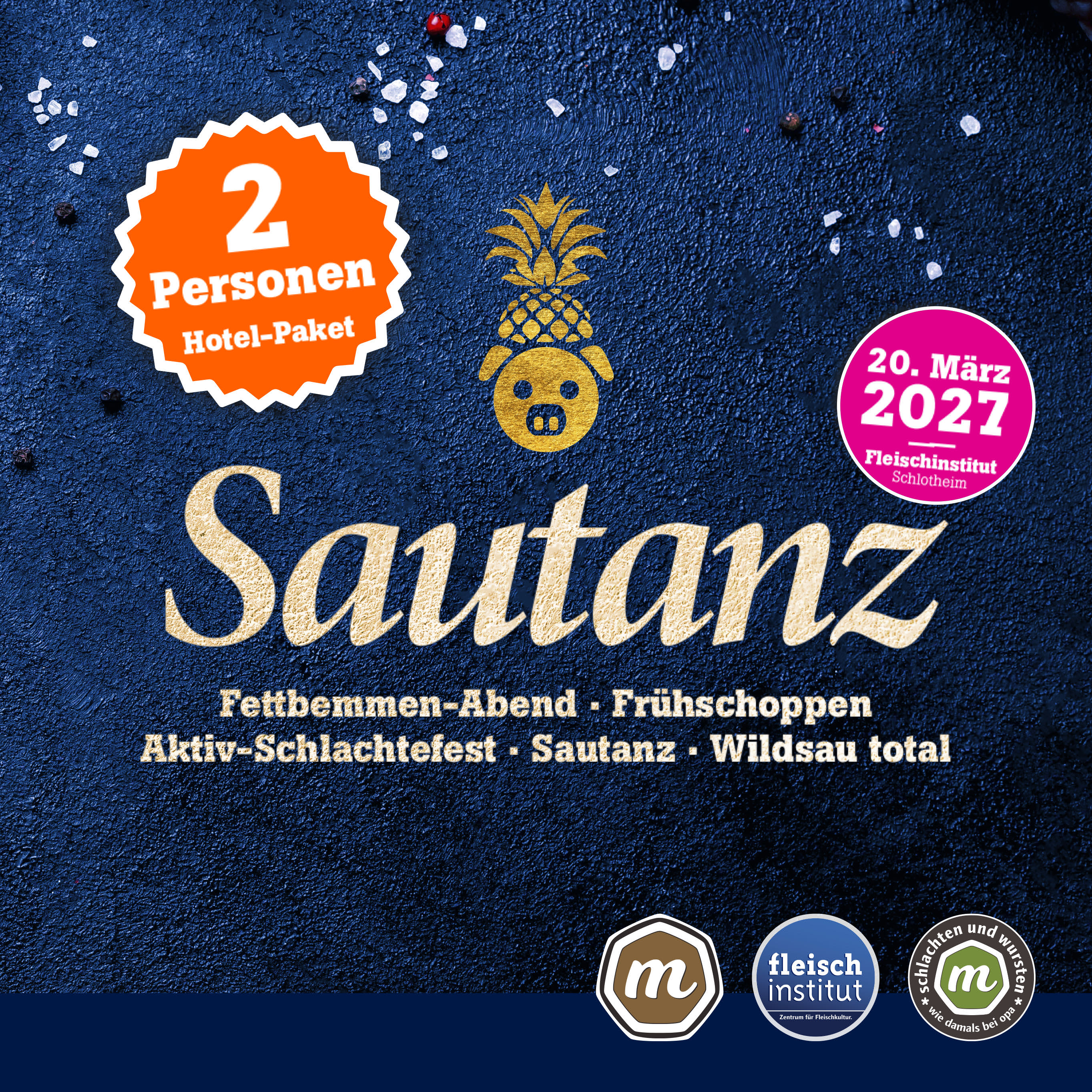 Sautanz 2027 für 2 Personen | Doppelzimmer | Übernachtung im Brauhaus zum Löwen